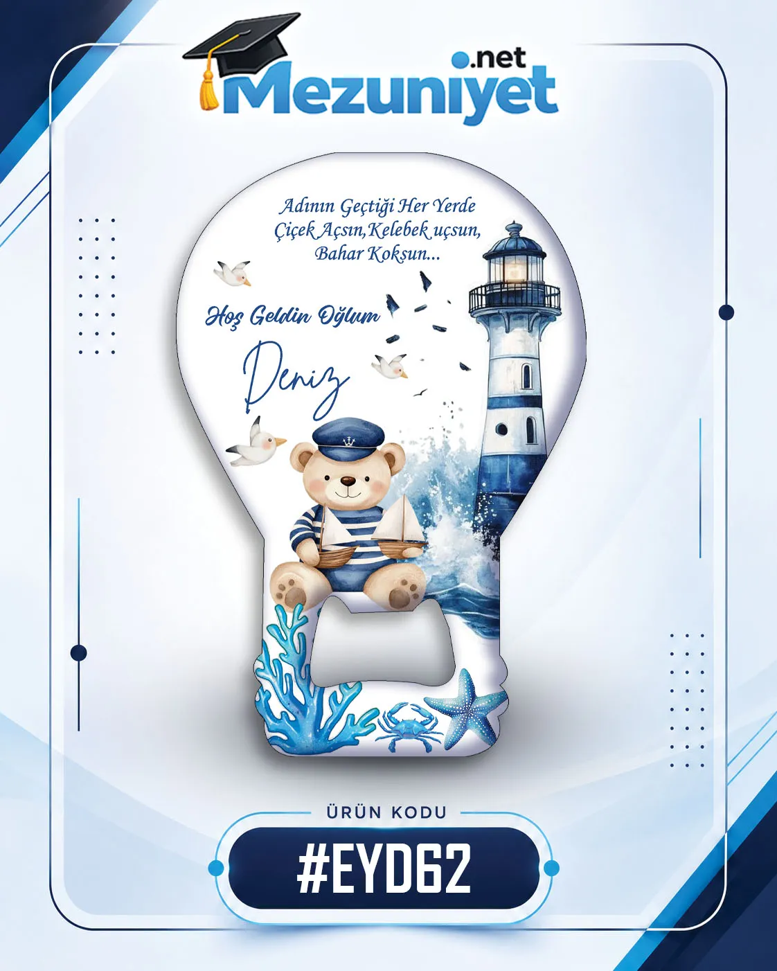 Erkek Yeni Doğan Magnetleri - EYD62 - Mezuniyet.Net
