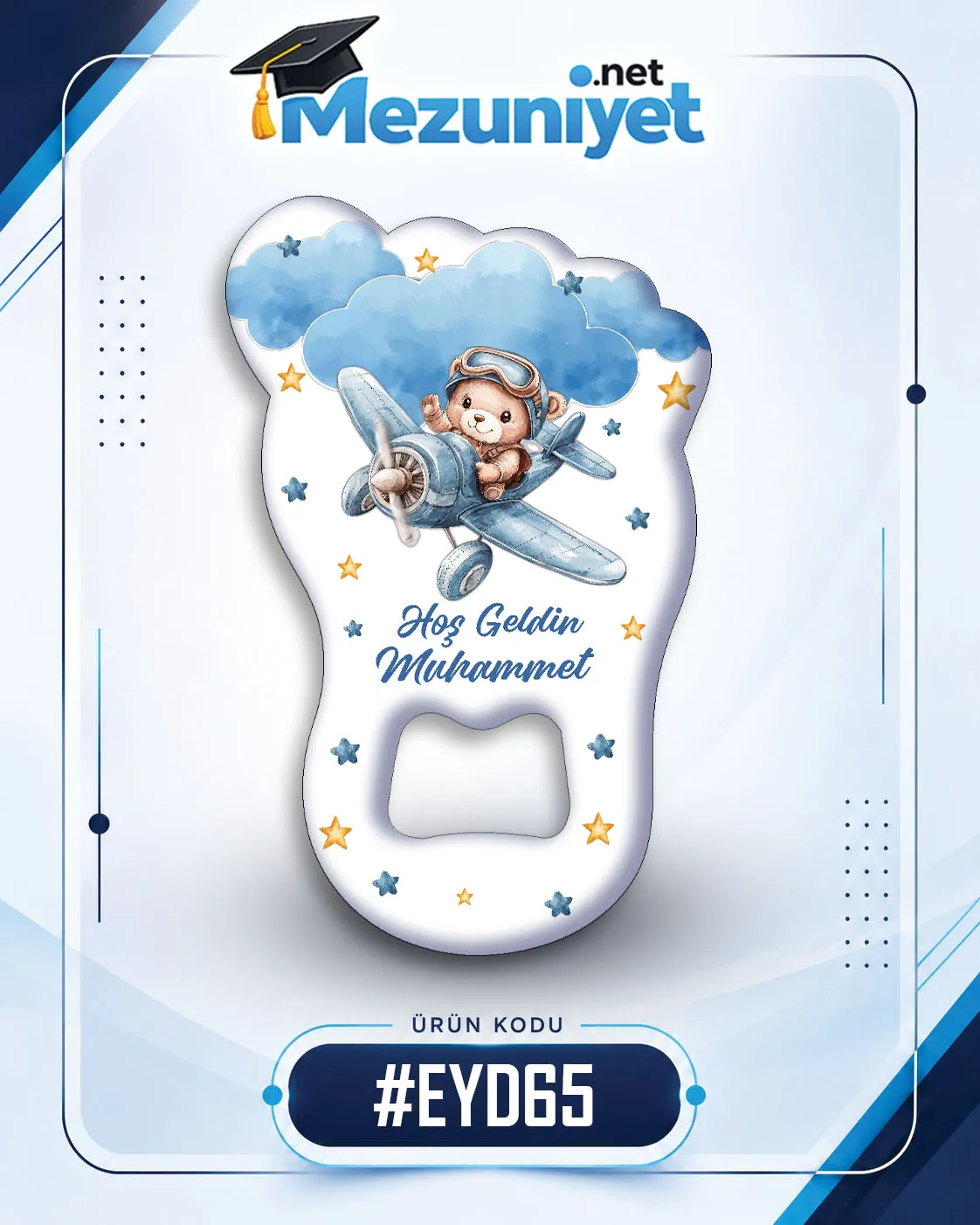Erkek Yeni Doğan Magnetleri - EYD65 - Mezuniyet.Net