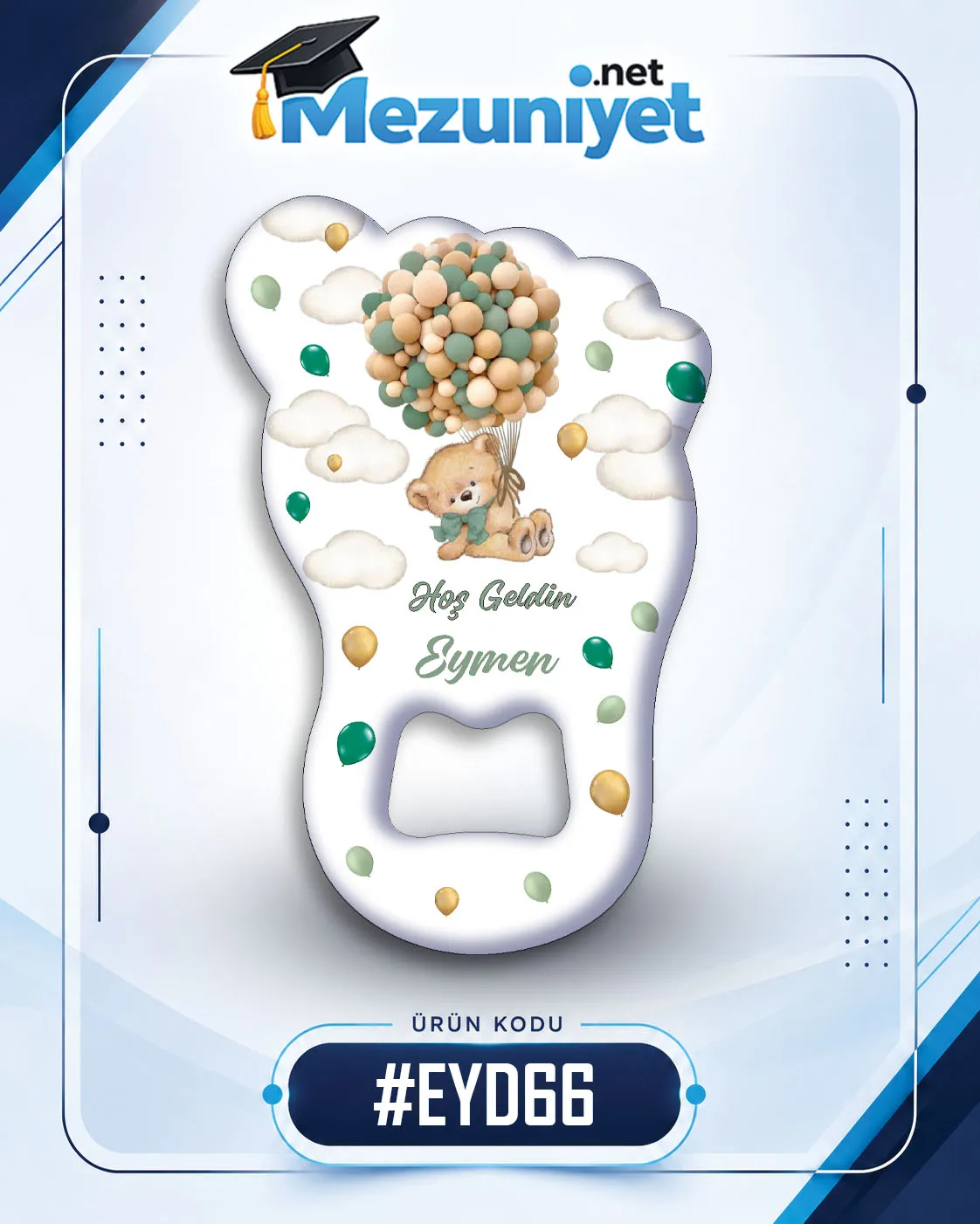 Erkek Yeni Doğan Magnetleri - EYD66 - Mezuniyet.Net