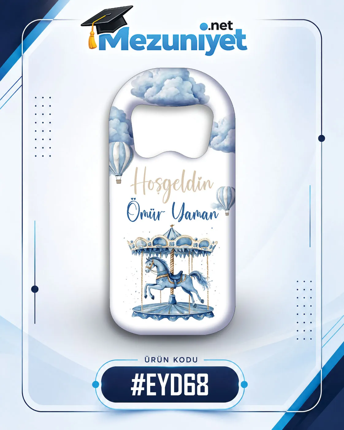 Erkek Yeni Doğan Magnetleri - EYD68 - Mezuniyet.Net