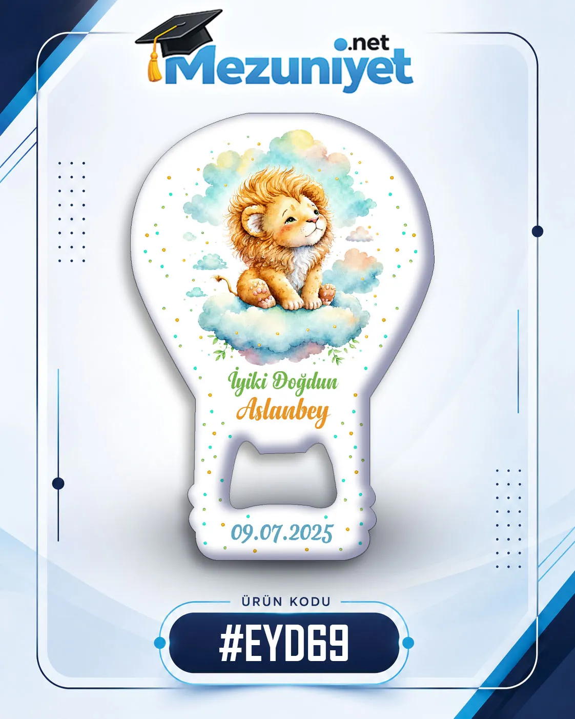 Erkek Yeni Doğan Magnetleri - EYD69 - Mezuniyet.Net