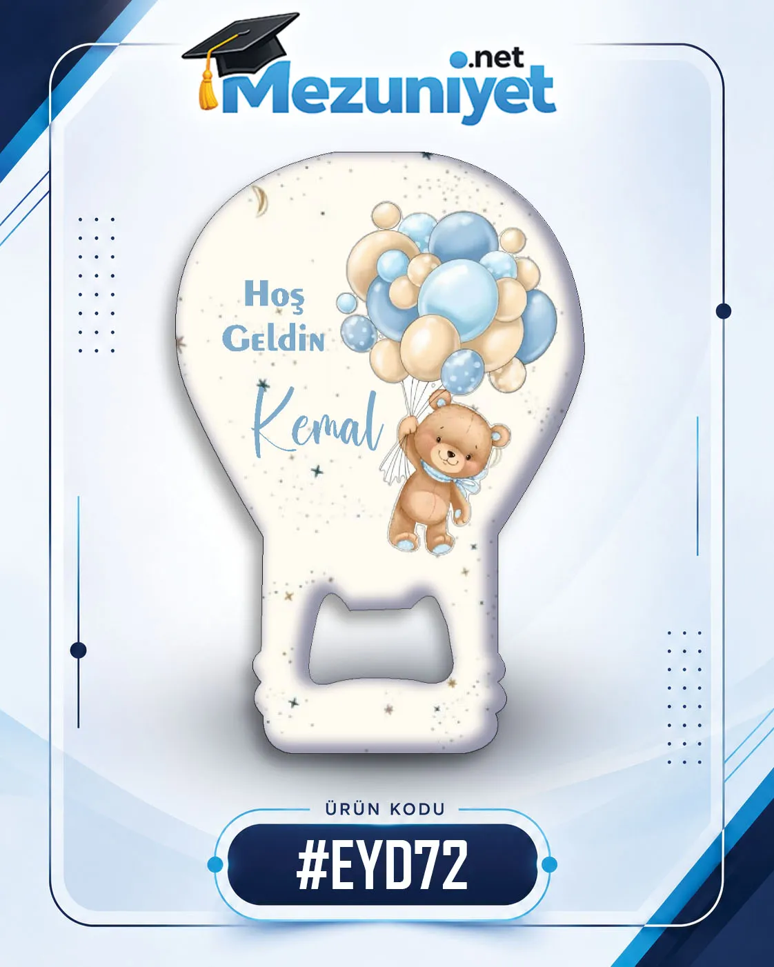 Erkek Yeni Doğan Magnetleri - EYD72 - Mezuniyet.Net