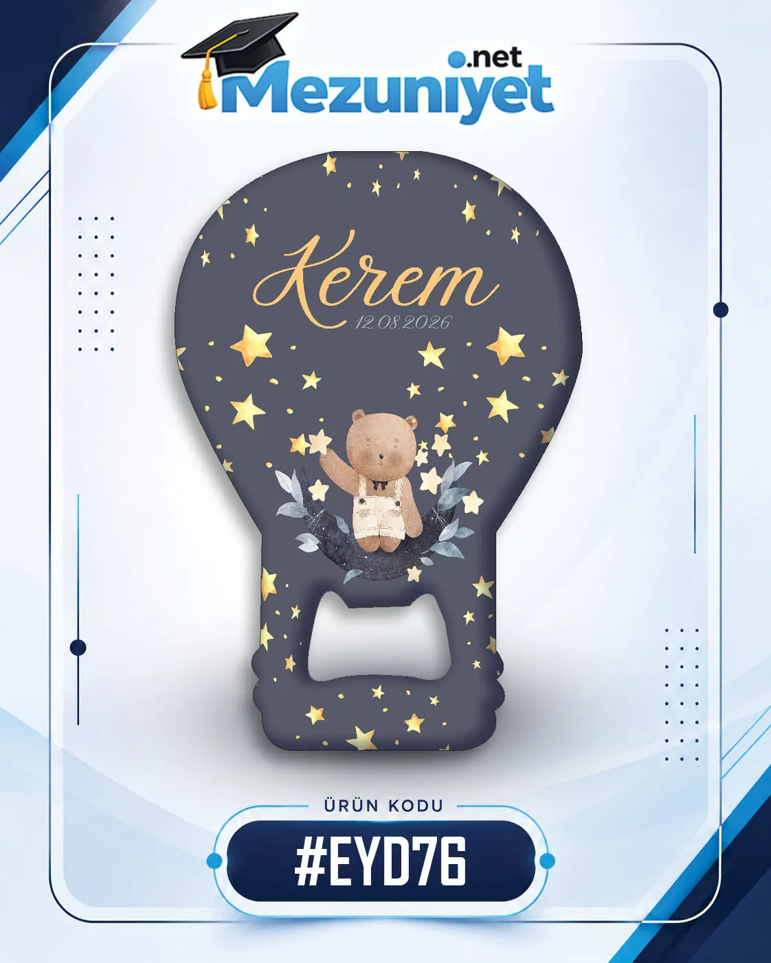 Erkek Yeni Doğan Magnetleri - EYD76 - Mezuniyet.Net