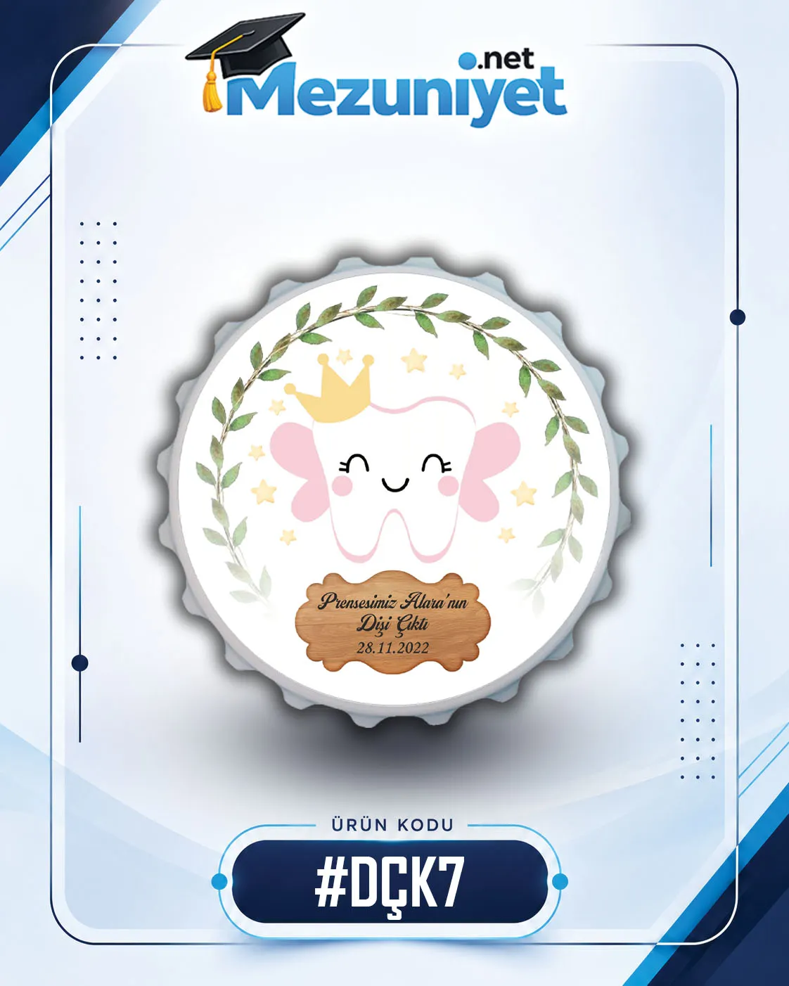 Kız Diş Çıktı Magnetleri - DÇK7 - Mezuniyet.Net