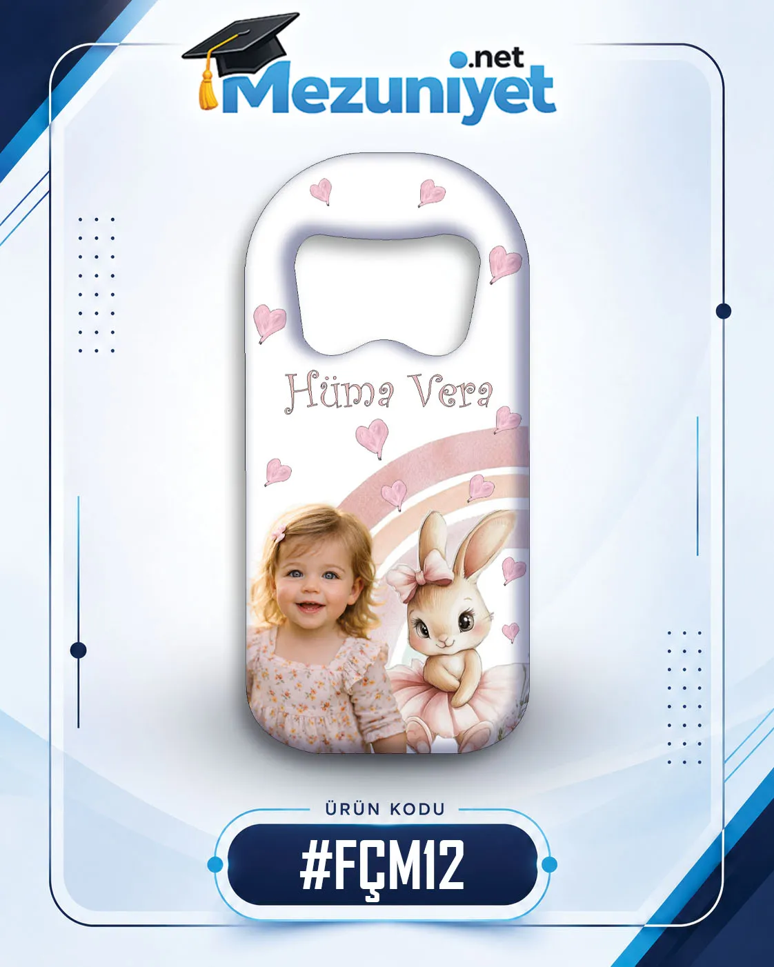 Fotoğraflı Açacak Magnetleri - FÇM12 - Mezuniyet.Net