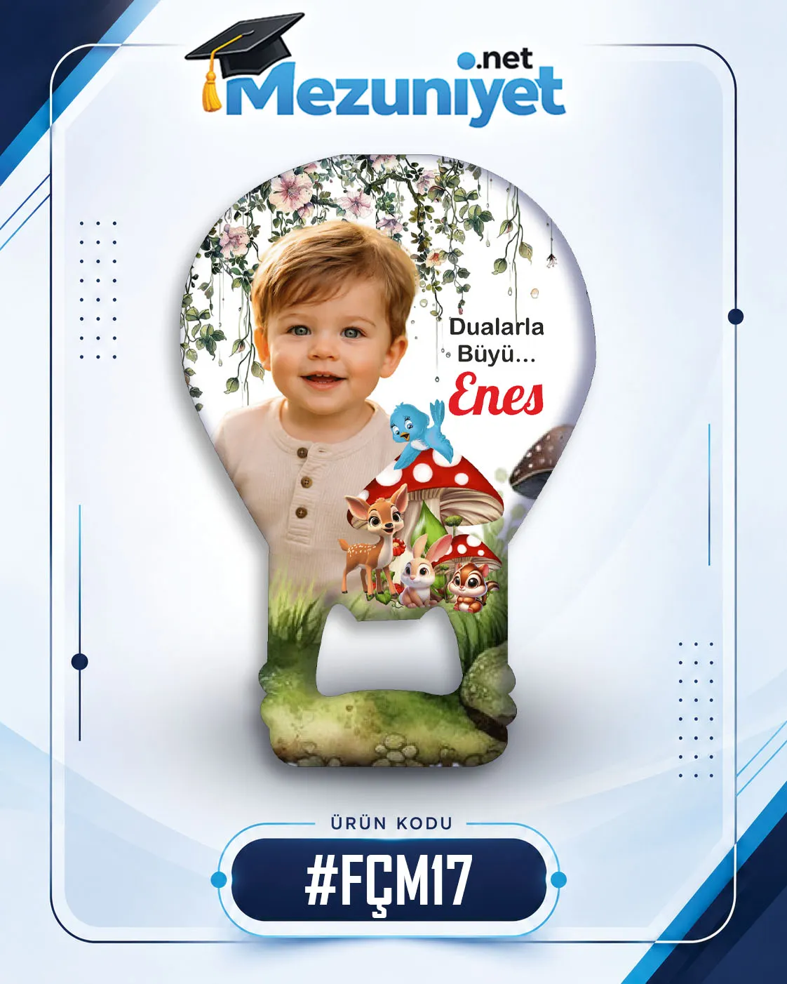 Fotoğraflı Açacak Magnetleri - FÇM17 - Mezuniyet.Net