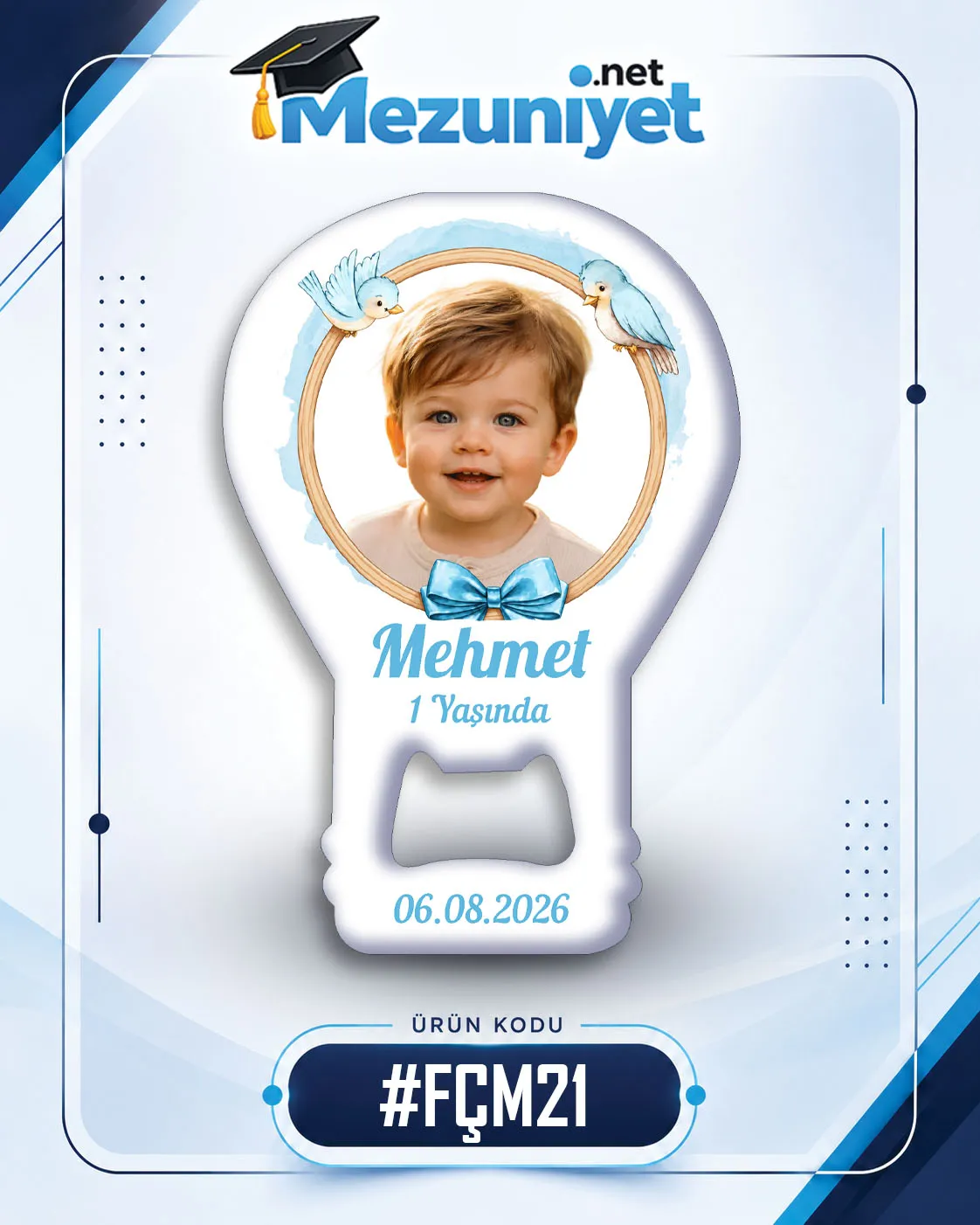 Fotoğraflı Açacak Magnetleri - FÇM21 - Mezuniyet.Net