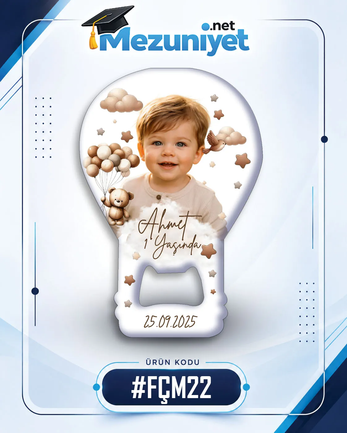 Fotoğraflı Açacak Magnetleri - FÇM22 - Mezuniyet.Net