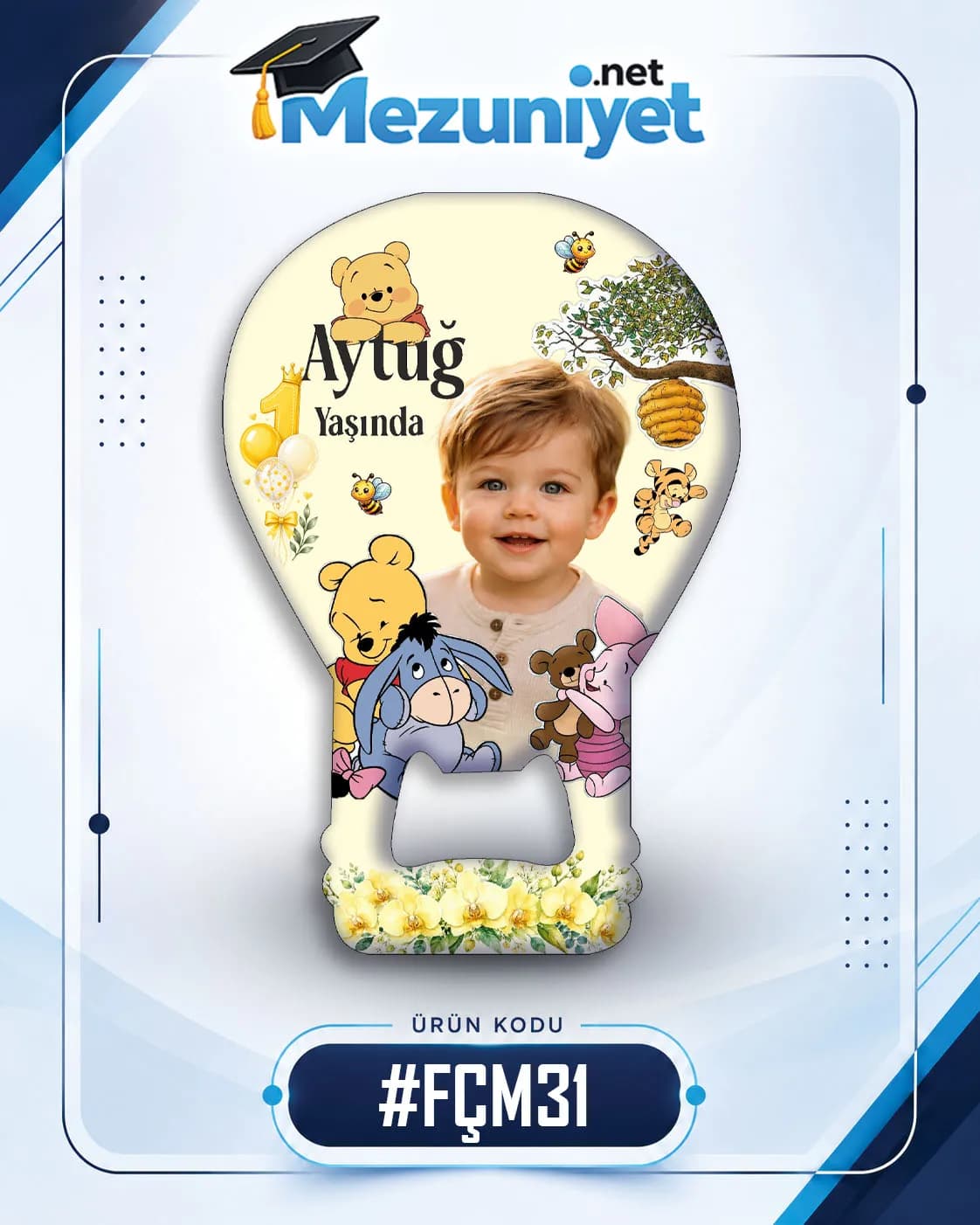 Fotoğraflı Açacak Magnetleri - FÇM31 - Mezuniyet.Net