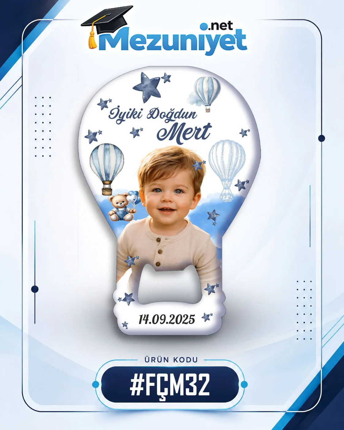 Fotoğraflı Açacak Magnetleri - FÇM32 - Mezuniyet.Net