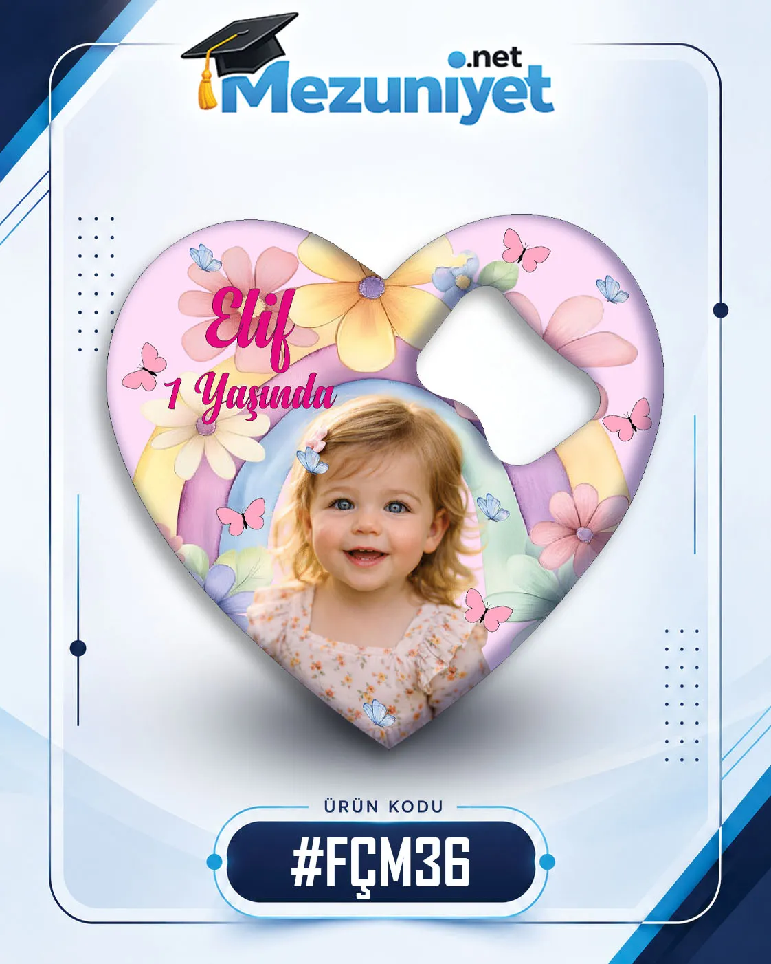Fotoğraflı Açacak Magnetleri - FÇM36 - Mezuniyet.Net