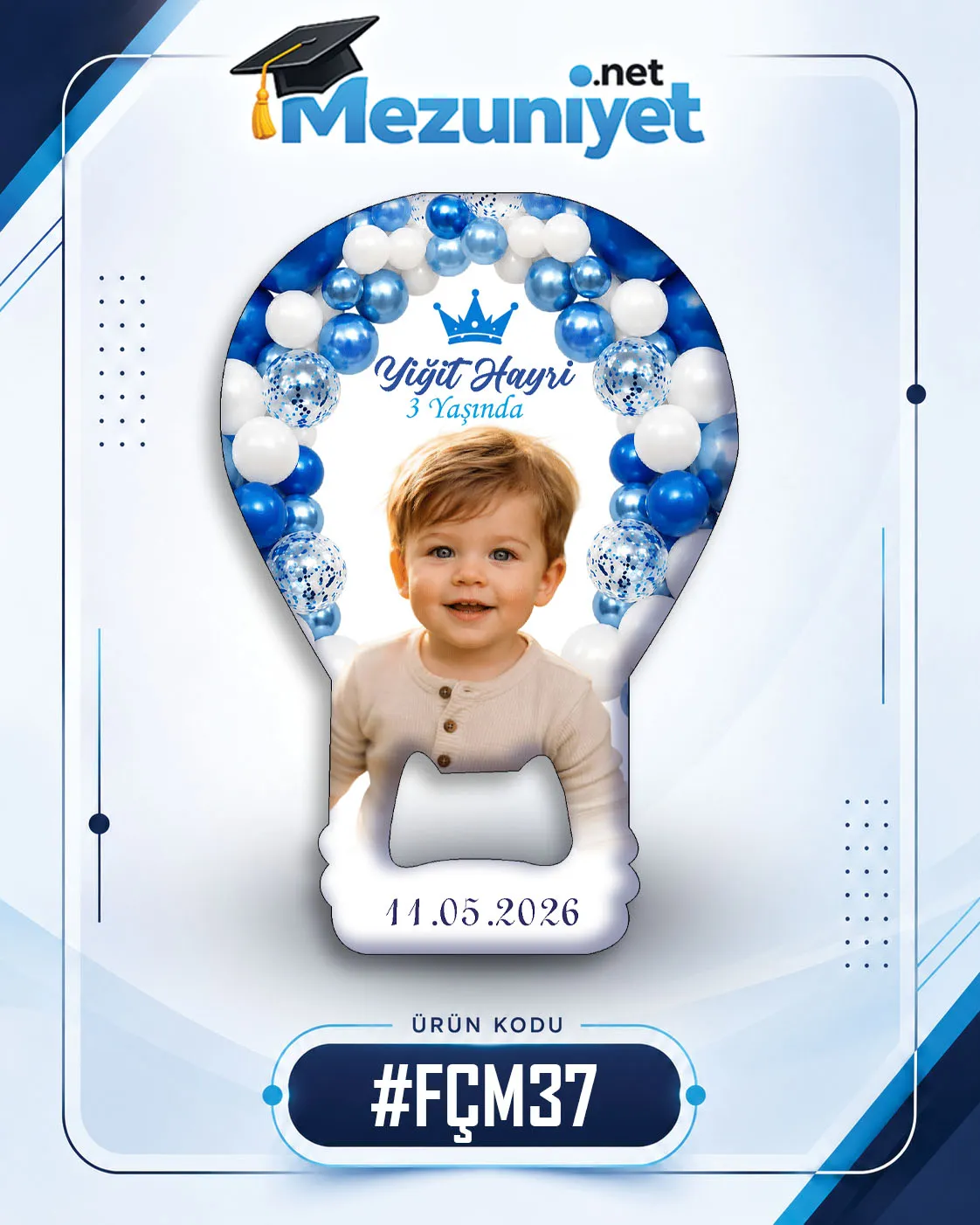 Fotoğraflı Açacak Magnetleri - FÇM37 - Mezuniyet.Net