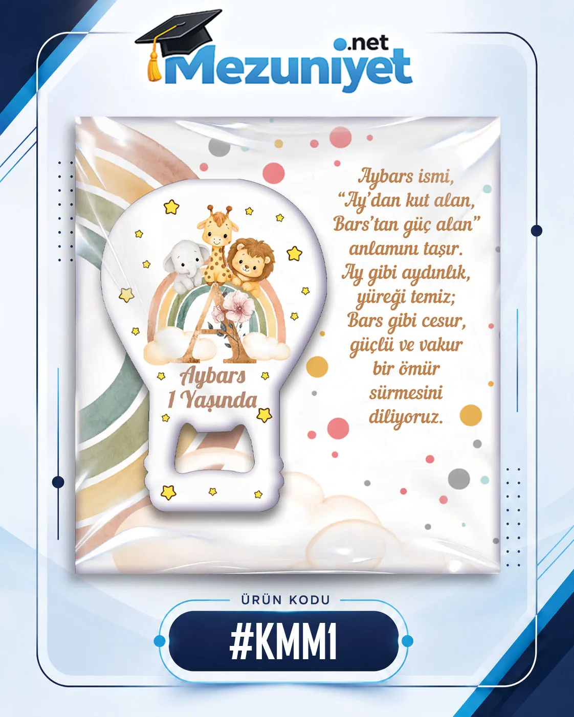Kart ve Jelatinli Magnet - KMM1 (13x14CM) - Mezuniyet.Net