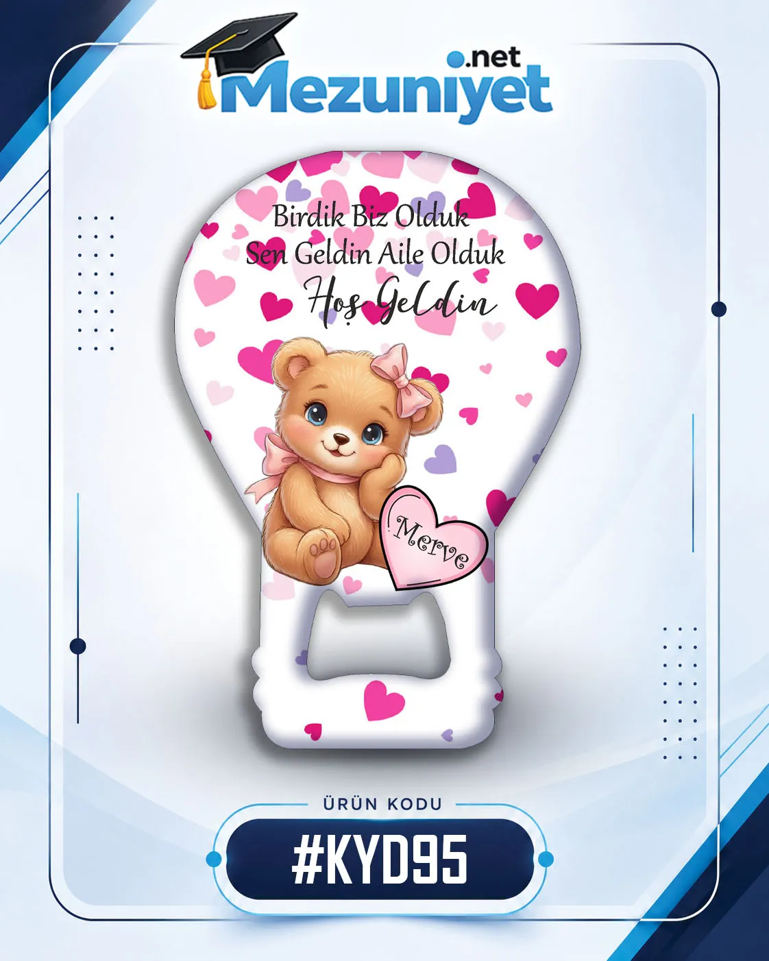 Kız Yeni Doğan Magnetleri - KYD95 - Mezuniyet.Net