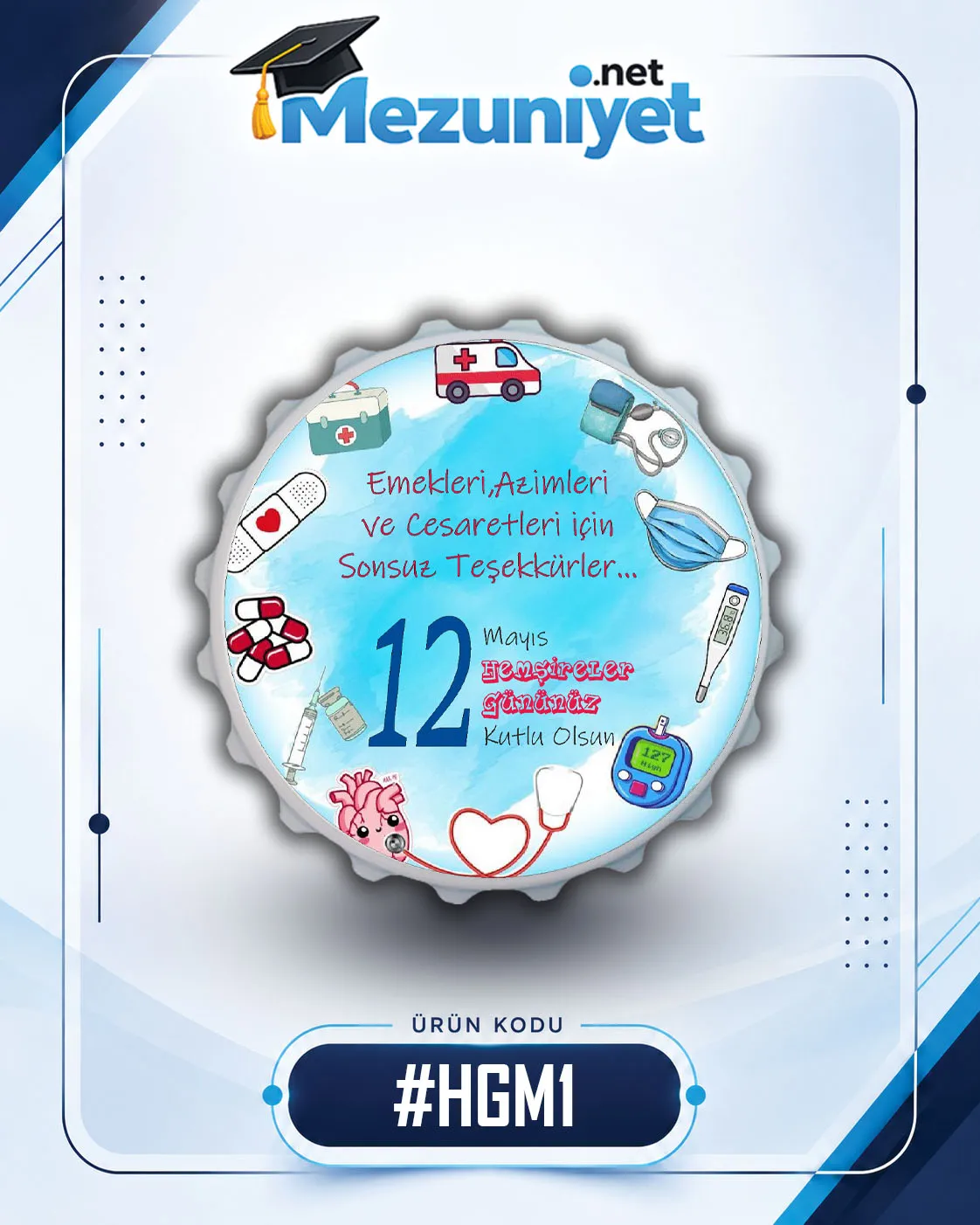 Hemşireler Günü Magnetleri - HGM1 - Mezuniyet.Net