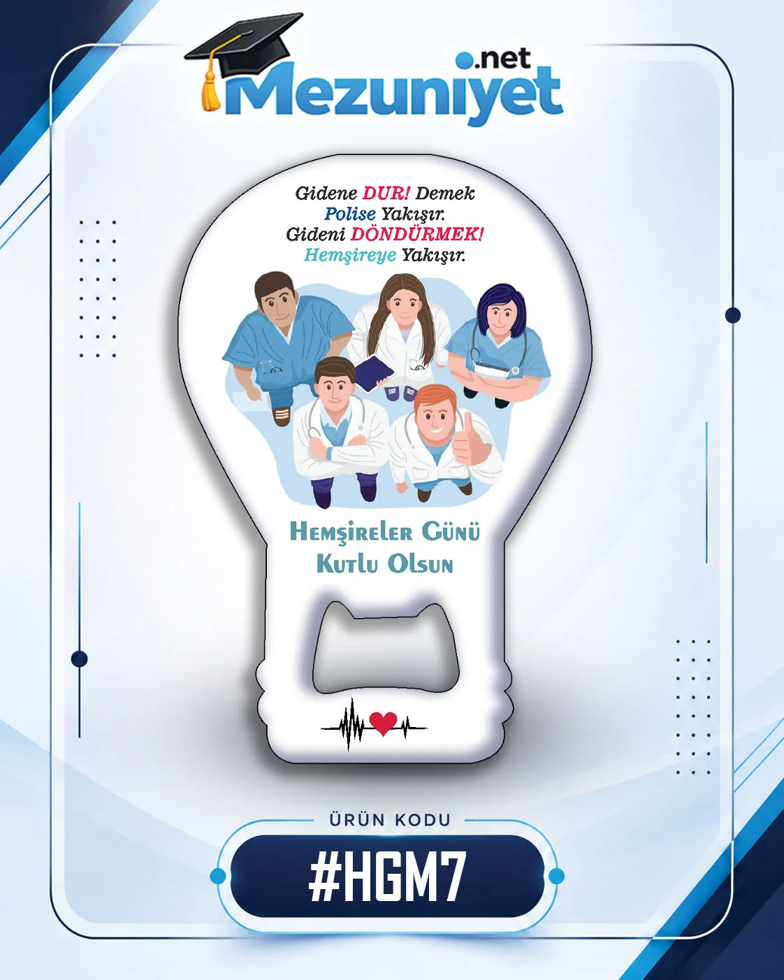 Hemşireler Günü Magnetleri - HGM7 - Mezuniyet.Net