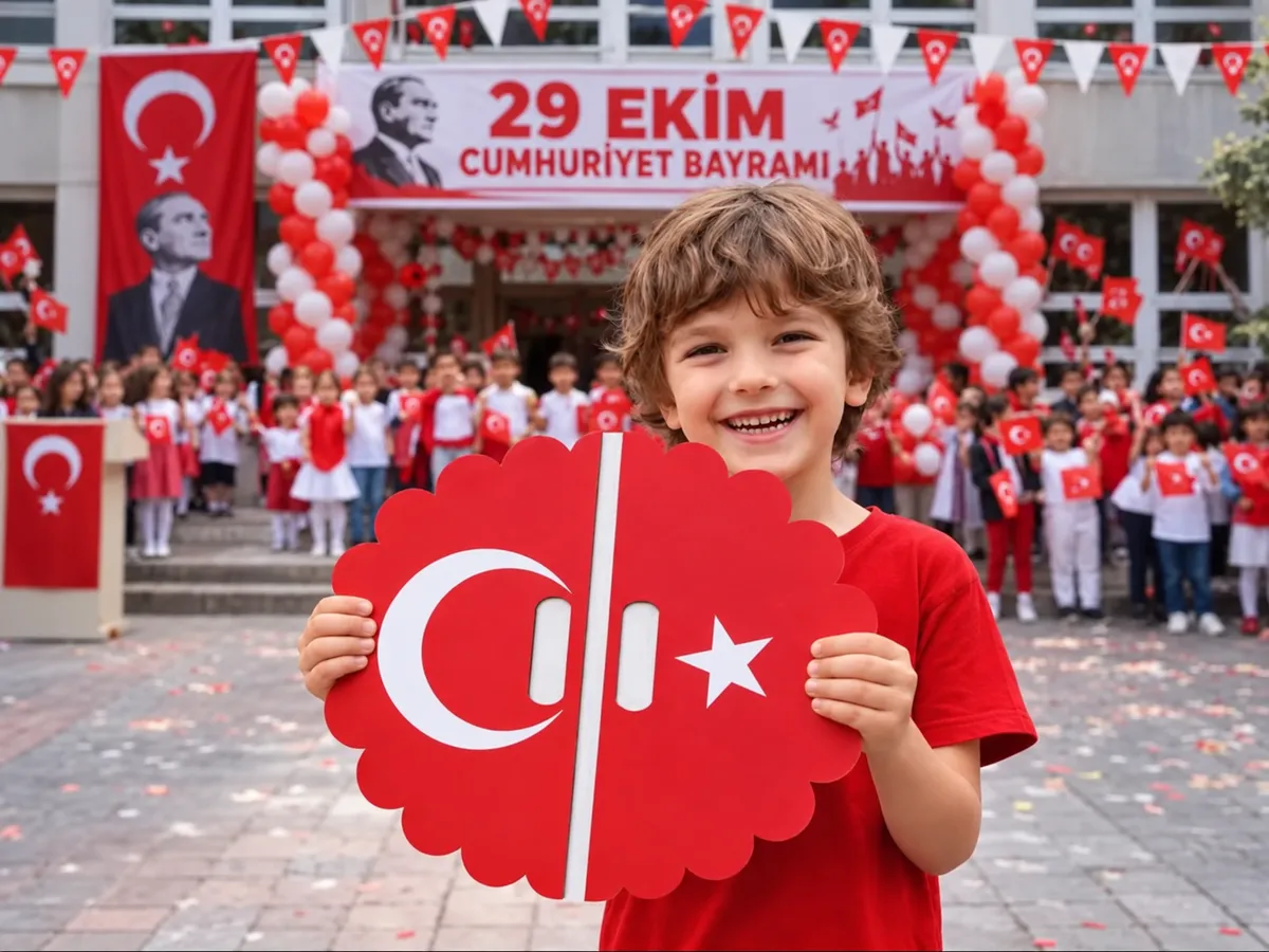 29 Ekim Gösteri Plakası - MDF - Mezuniyet.Net