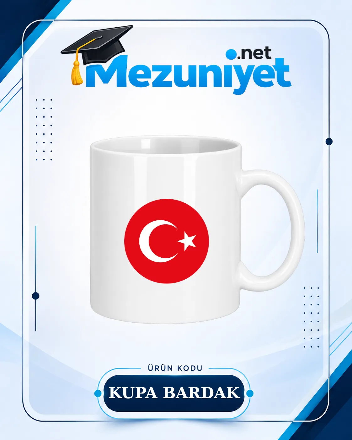Kupa Bardak - Bayrak Baskılı - Mezuniyet.Net