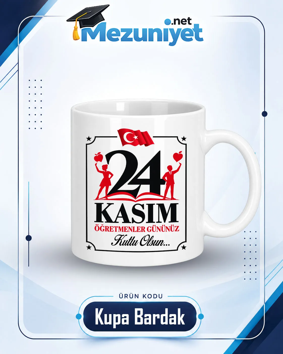 Kupa Bardak - Öğretmenler Günü Baskılı - Mezuniyet.Net