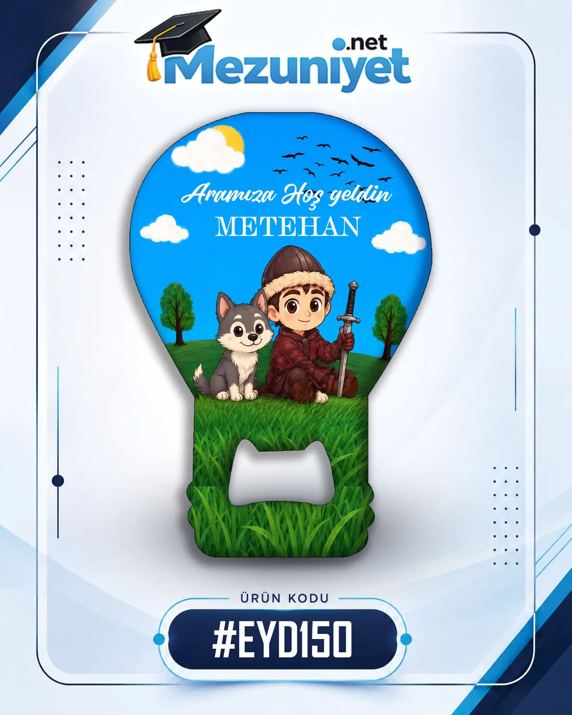 Erkek Yeni Doğan Magnetleri - EYD150 - Mezuniyet.Net