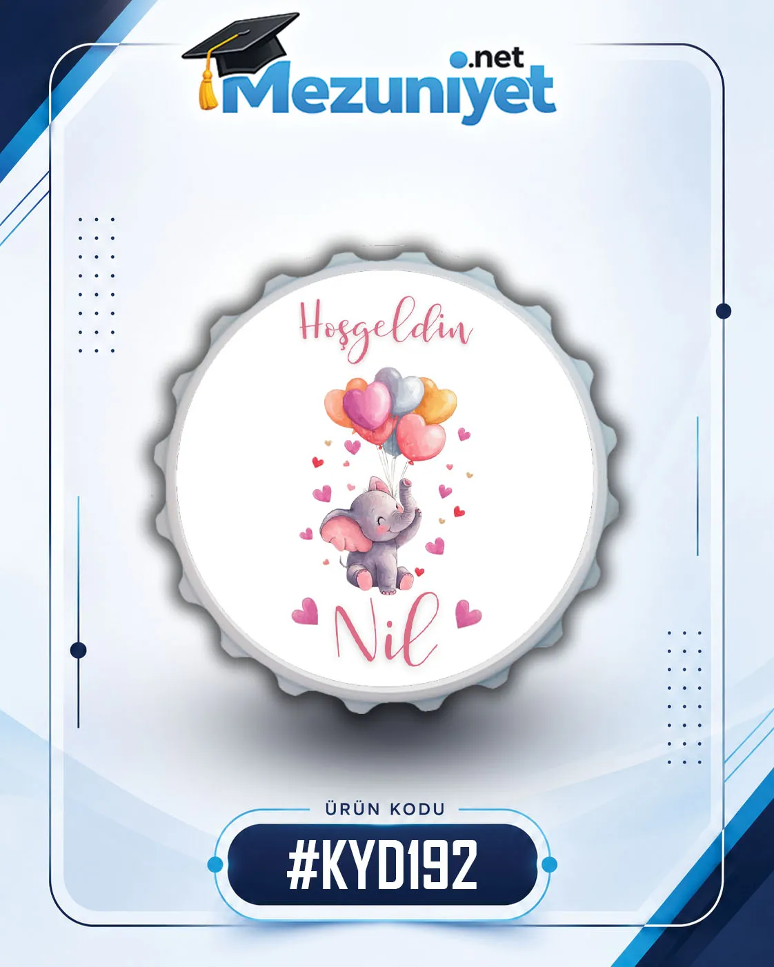 Kız Yeni Doğan Magnetleri - KYD192 - Mezuniyet.Net