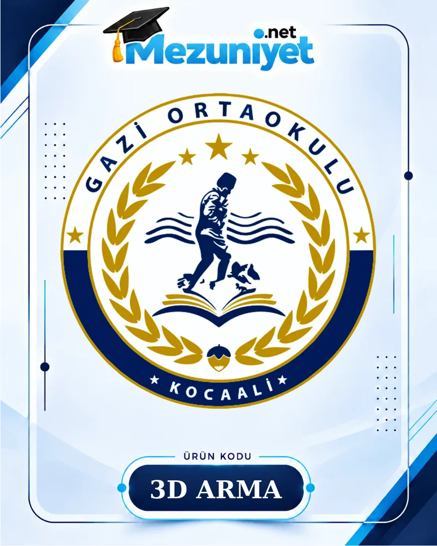 3D Özel Kabartmalı Arma - Mezuniyet.Net