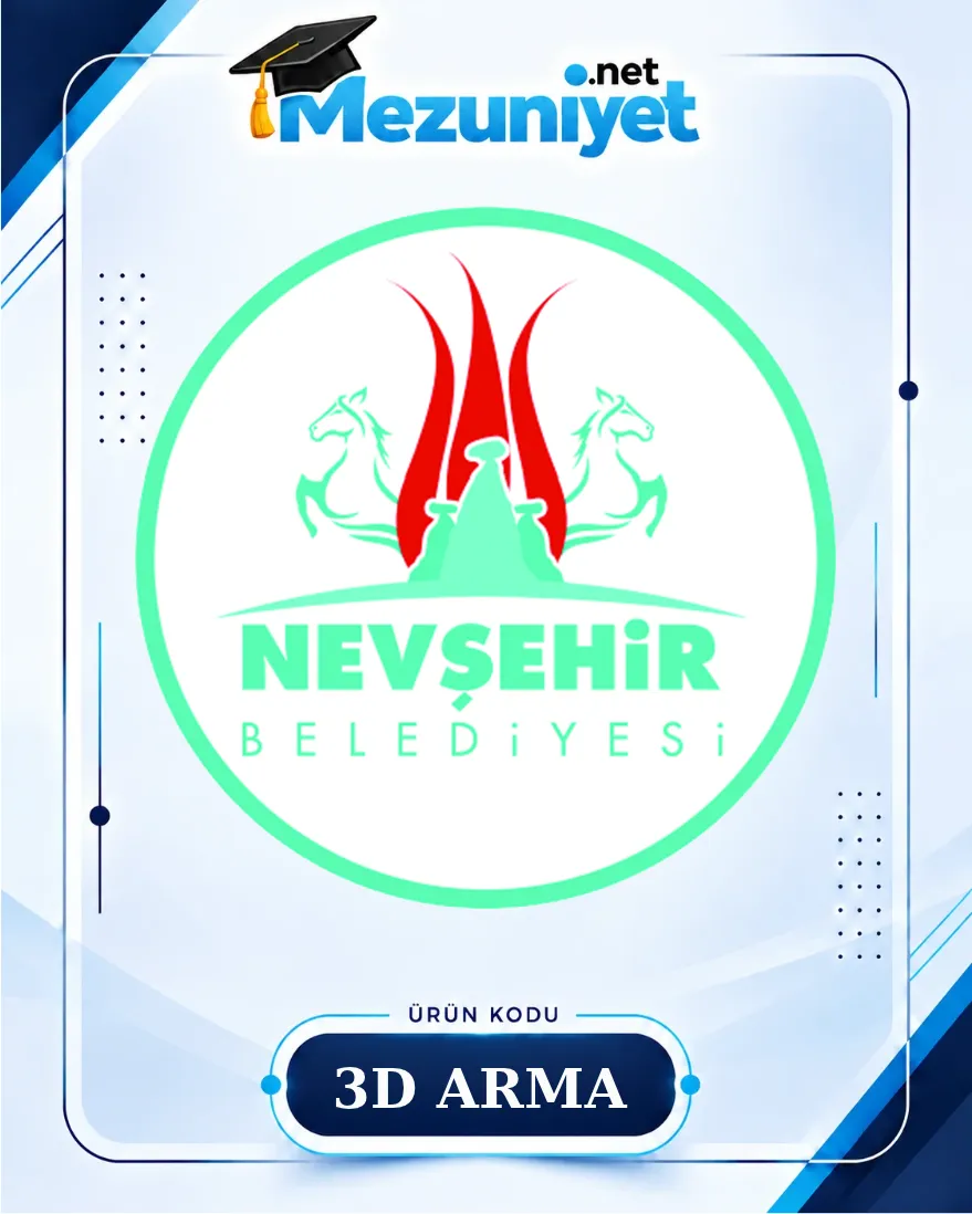 3D Özel Kabartmalı Arma - Mezuniyet.Net