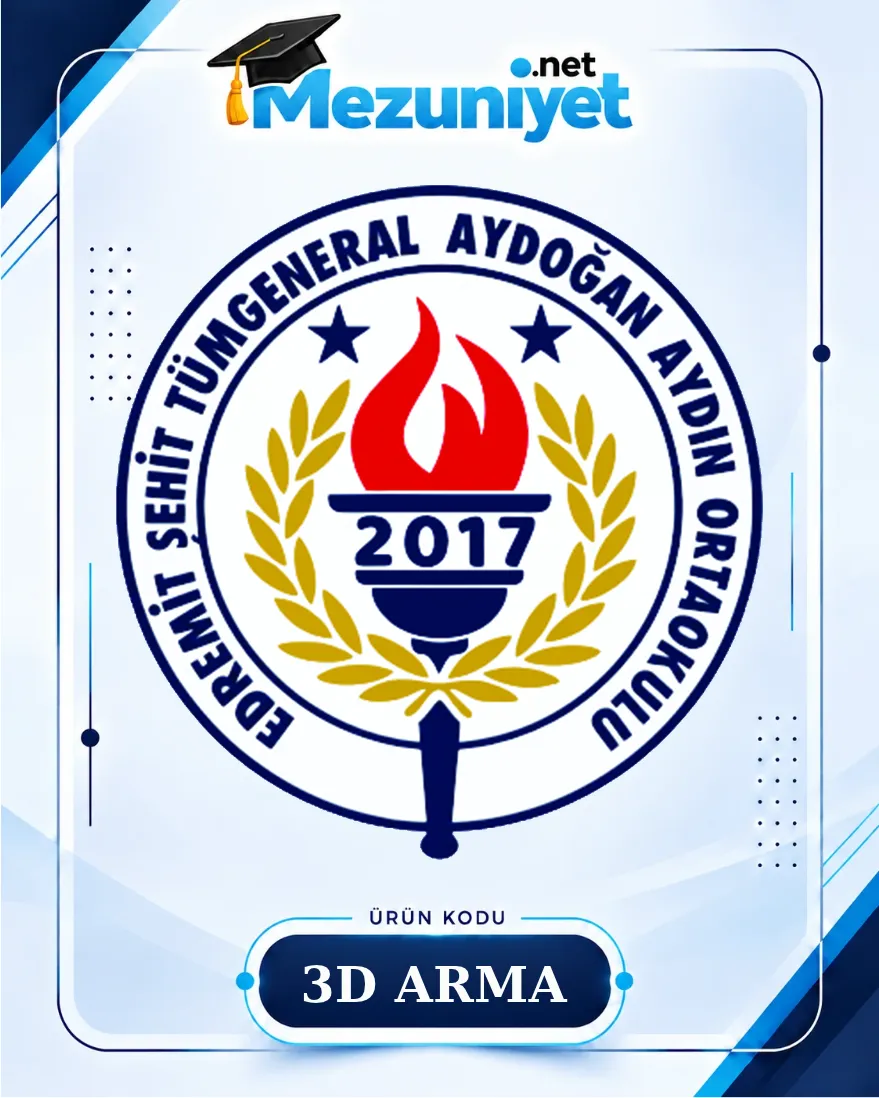 3D Özel Kabartmalı Arma - Mezuniyet.Net