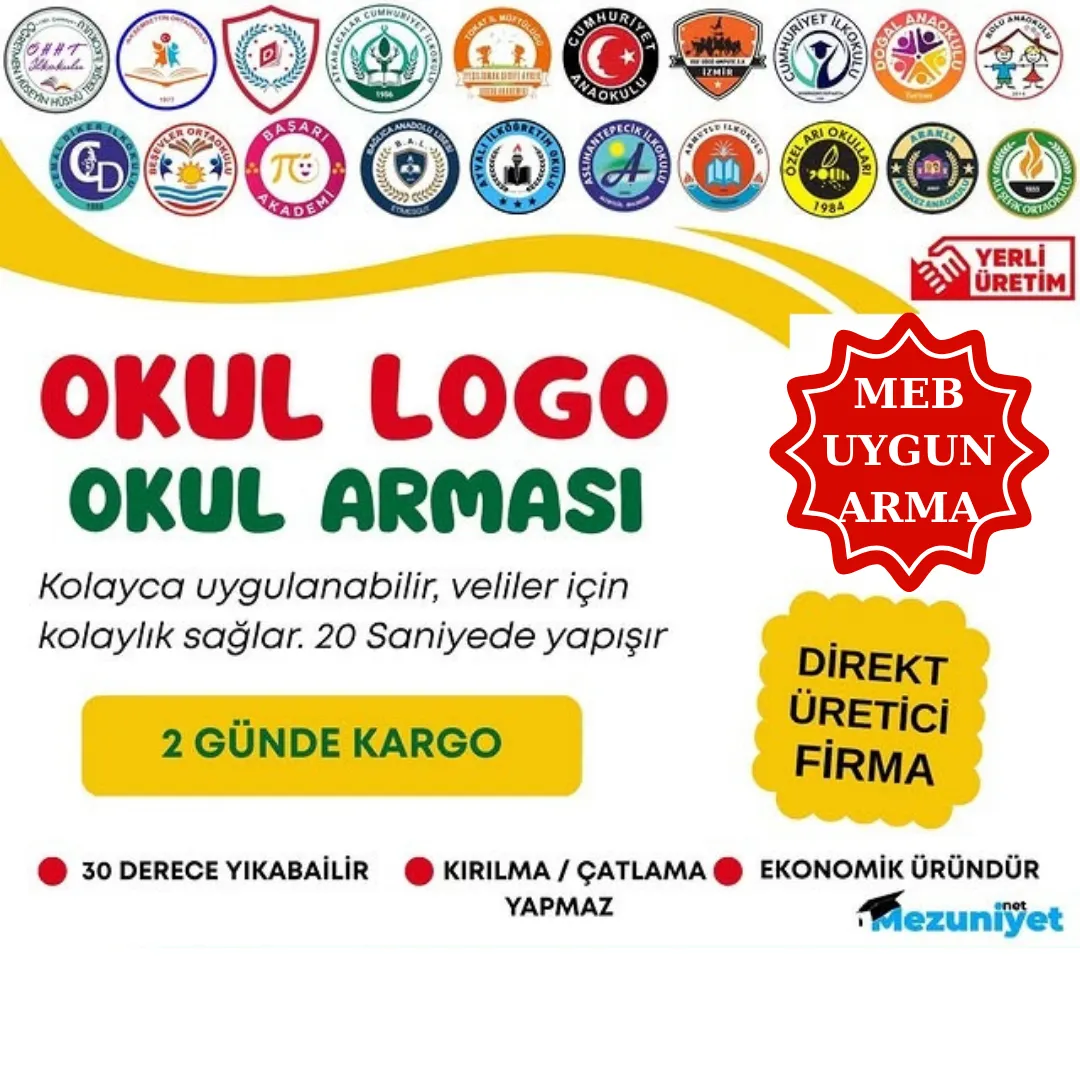 Okul Logosu - Okul Arması Siparişi - Mezuniyet.Net