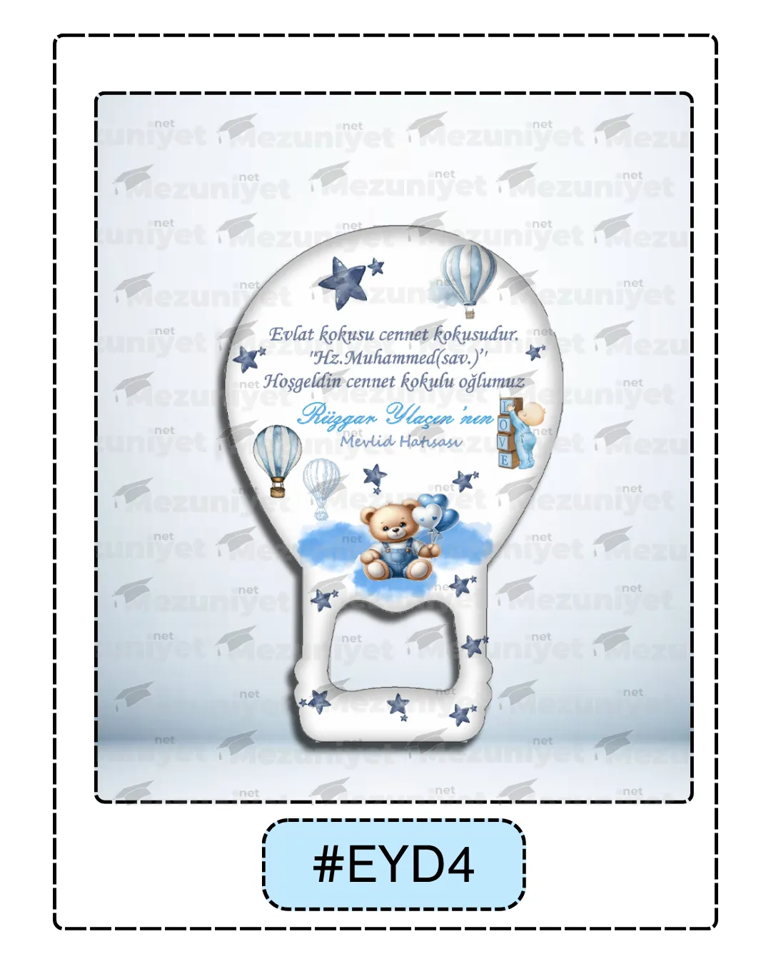 Erkek Yeni Doğan Magnetleri - EYD4 - Mezuniyet.Net