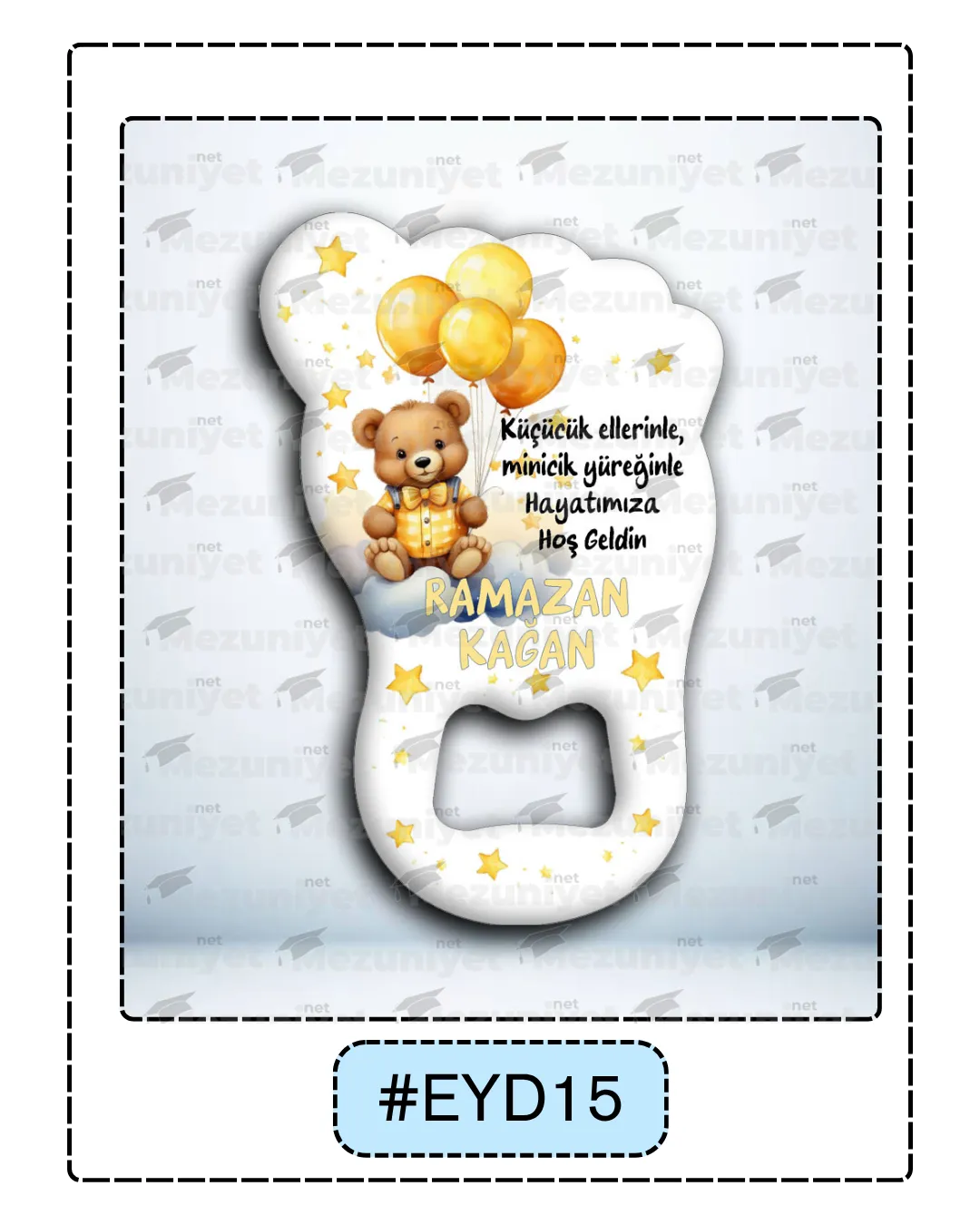 Erkek Yeni Doğan Magnetleri - EYD15 - Mezuniyet.Net