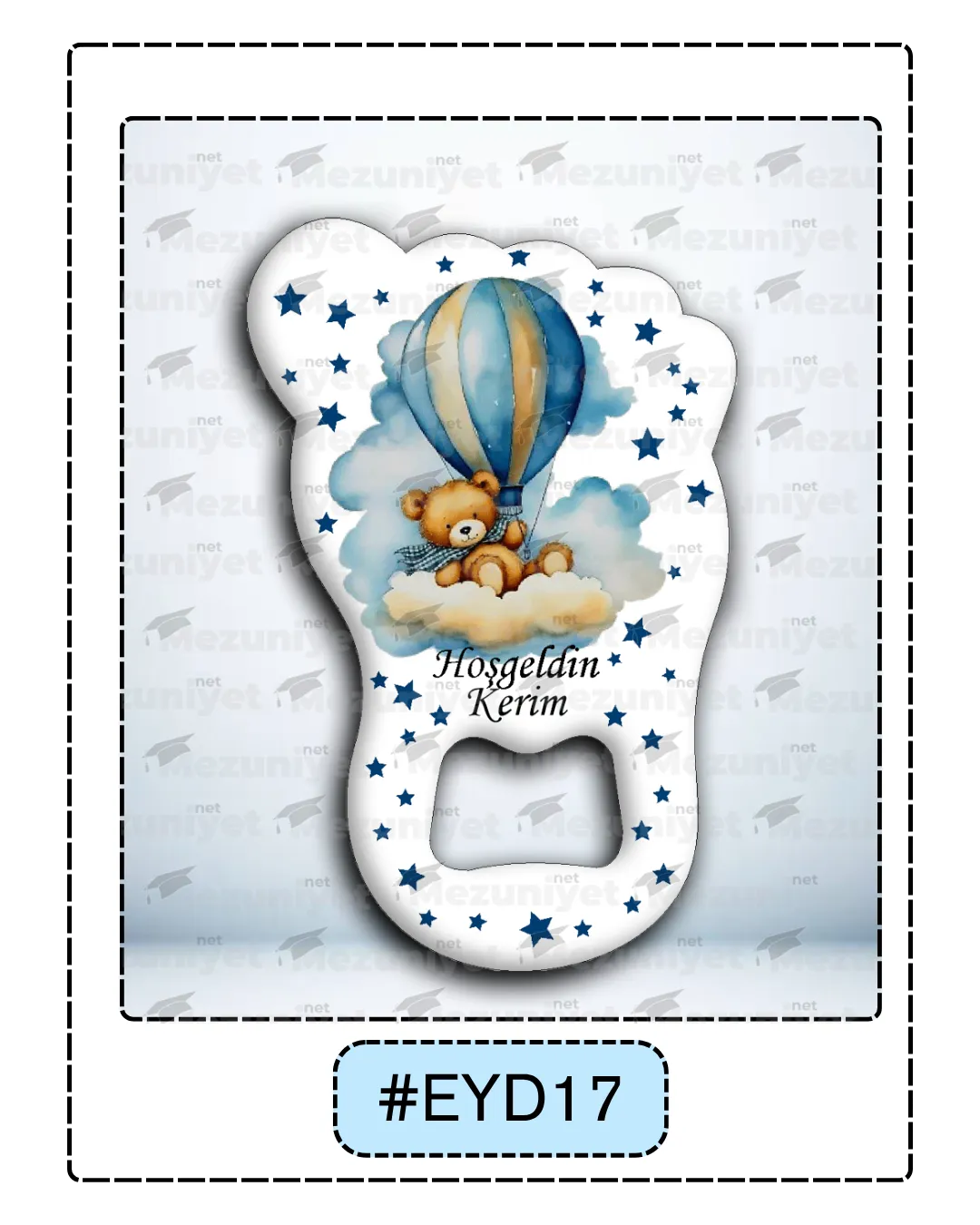 Erkek Yeni Doğan Magnetleri - EYD17 - Mezuniyet.Net