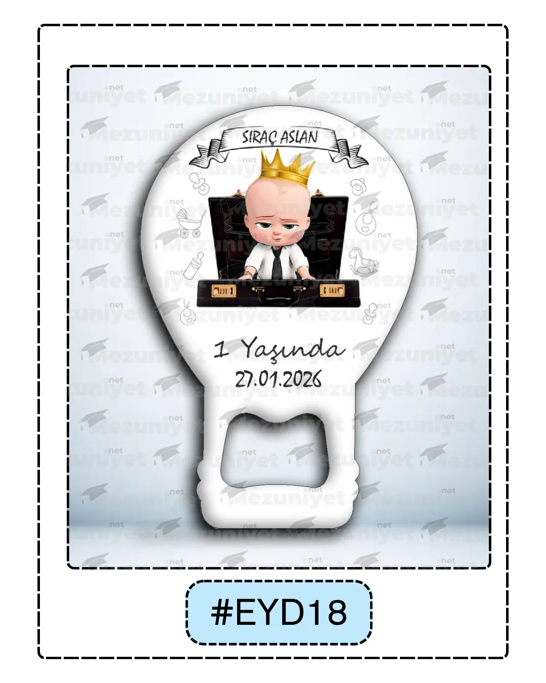 Erkek Yeni Doğan Magnetleri - EYD18 - Mezuniyet.Net