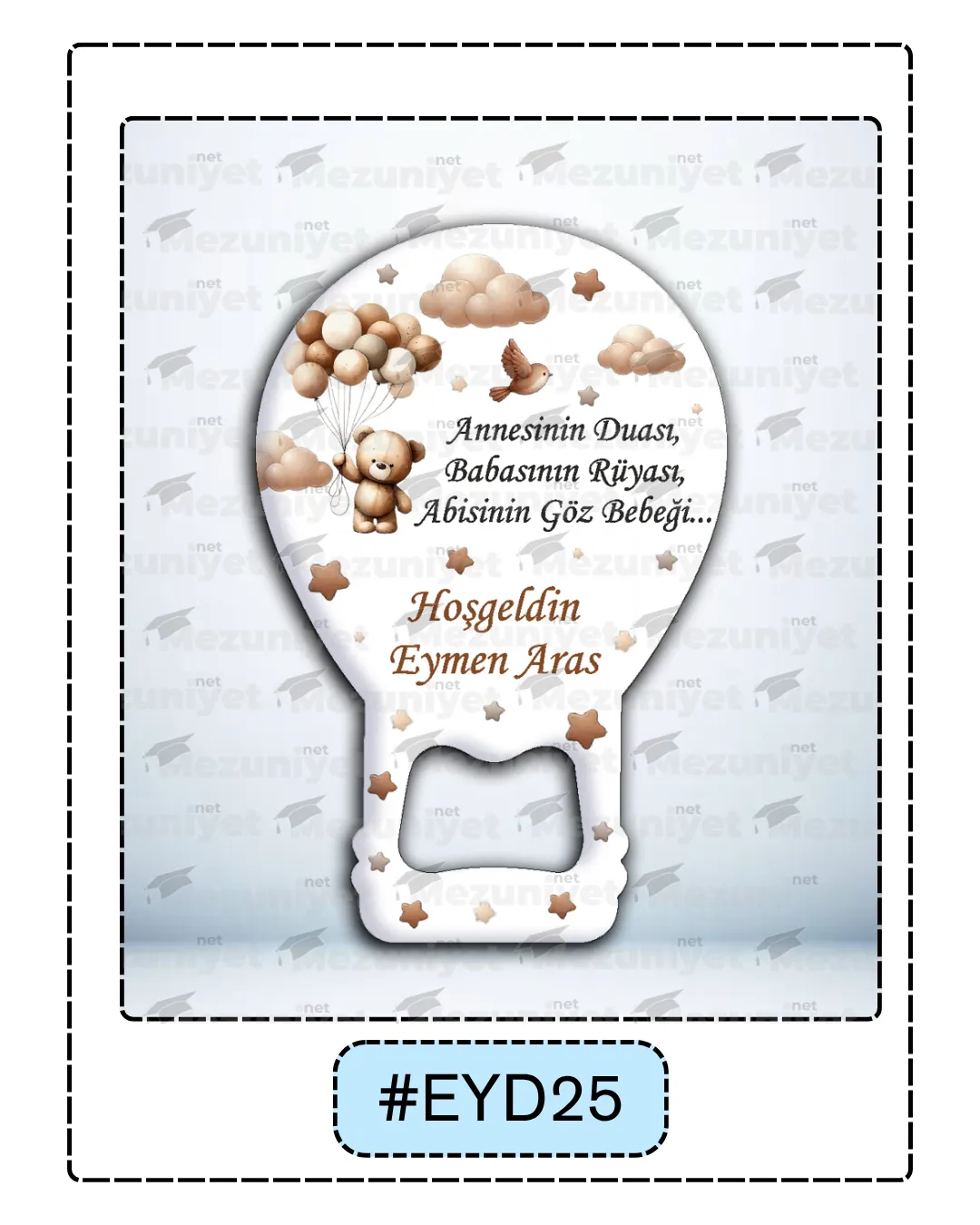 Erkek Yeni Doğan Magnetleri - EYD25 - Mezuniyet.Net