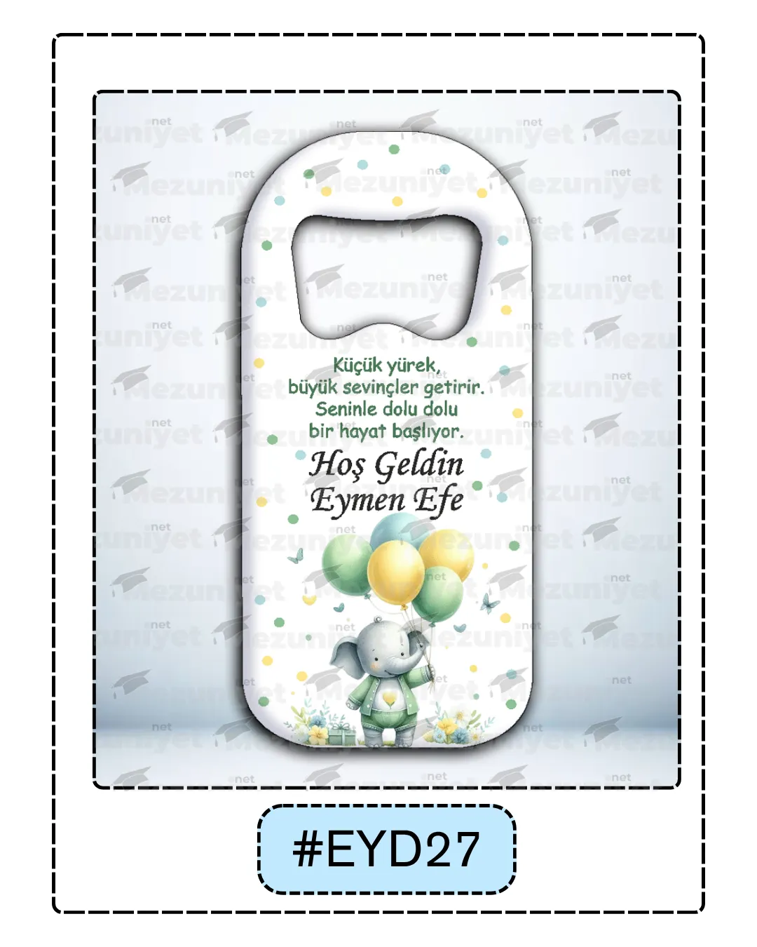 Erkek Yeni Doğan Magnetleri - EYD27 - Mezuniyet.Net