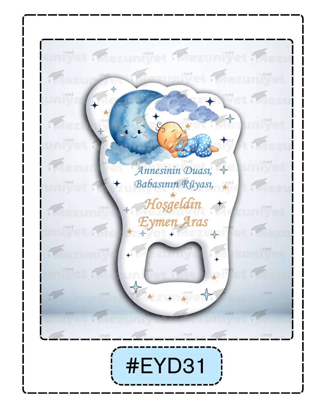 Erkek Yeni Doğan Magnetleri - EYD31 - Mezuniyet.Net