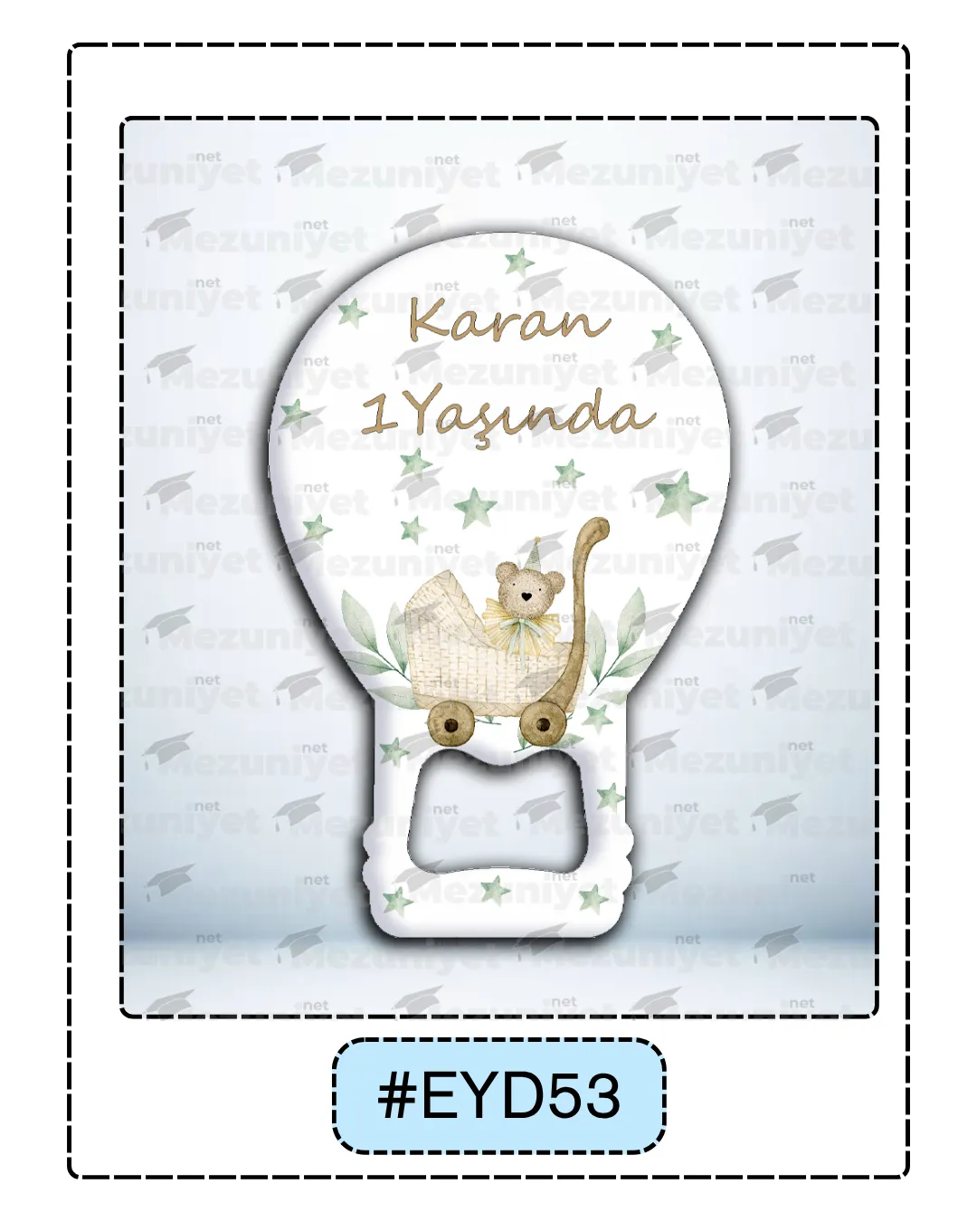 Erkek Yeni Doğan Magnetleri - EYD53 - Mezuniyet.Net