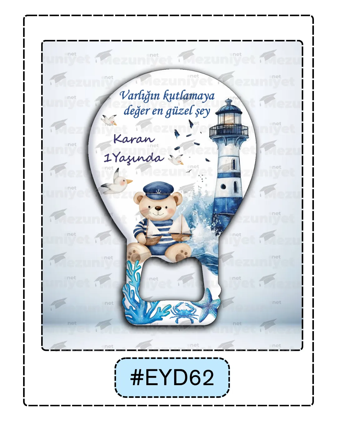 Erkek Yeni Doğan Magnetleri - EYD62 - Mezuniyet.Net