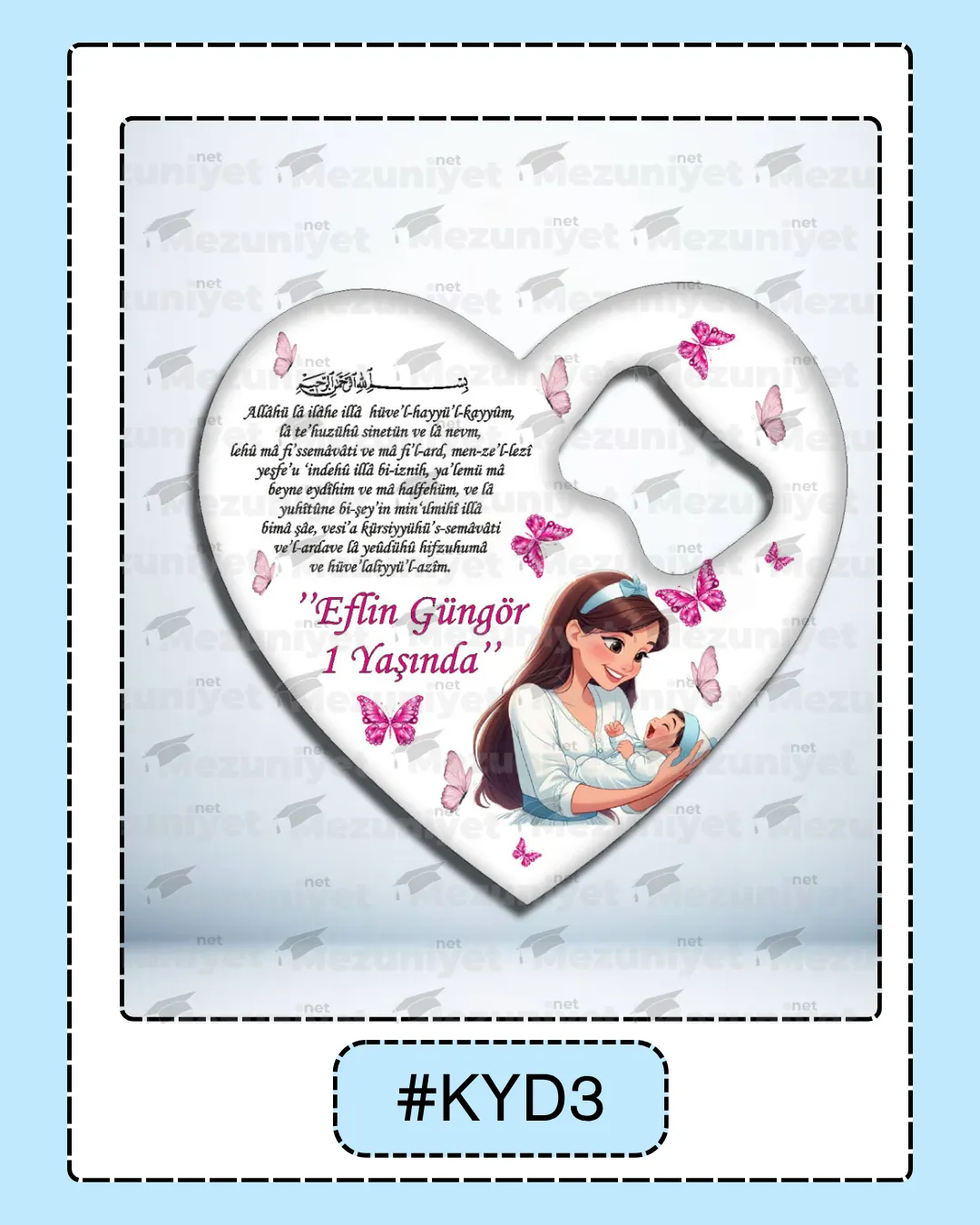 Kız Yeni Doğan Magnet Modeli - KYD03 - Mezuniyet.Net