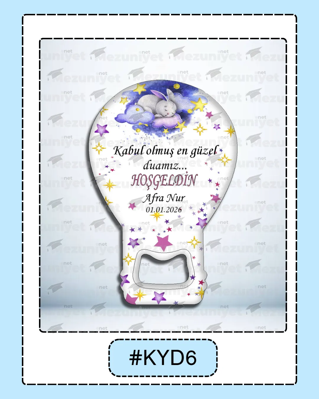 Kız Yeni Doğan Magnet Modeli - KYD06 - Mezuniyet.Net