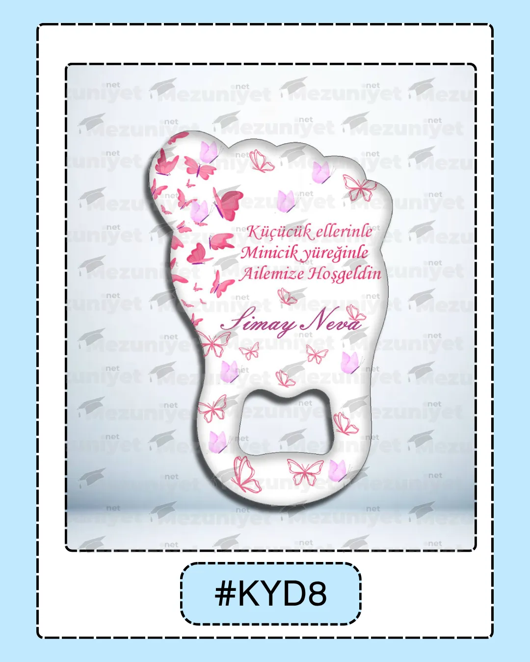 Kız Yeni Doğan Magnet Modeli - KYD08 - Mezuniyet.Net