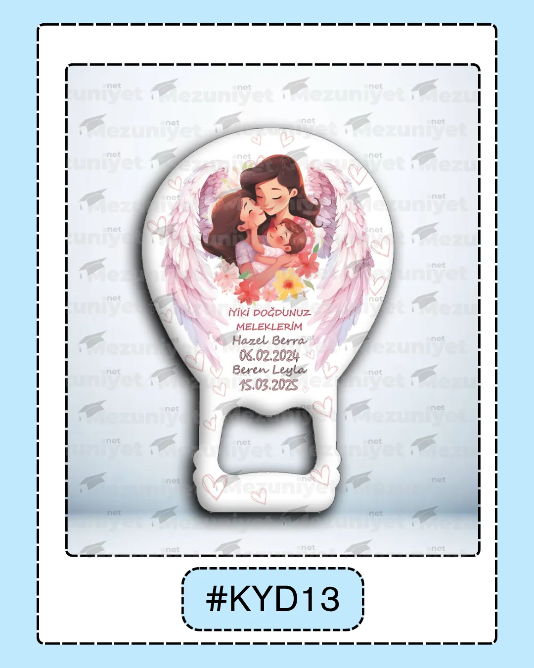 Kız Yeni Doğan Magnet Modeli - KYD13 - Mezuniyet.Net