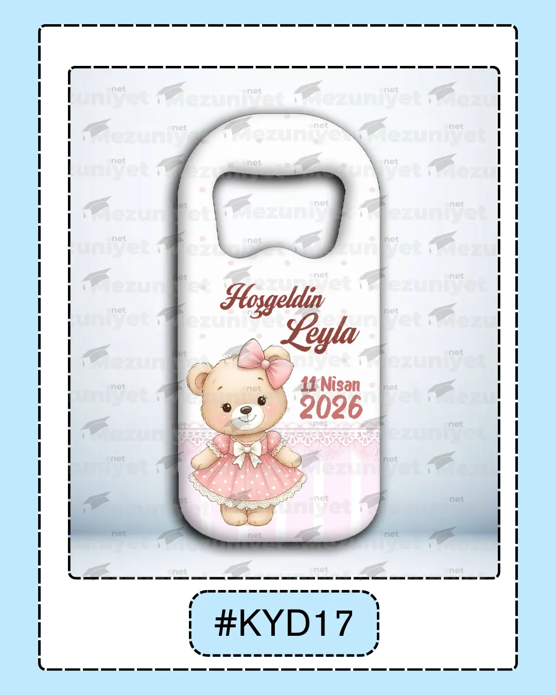 Kız Yeni Doğan Magnet Modeli - KYD17 - Mezuniyet.Net