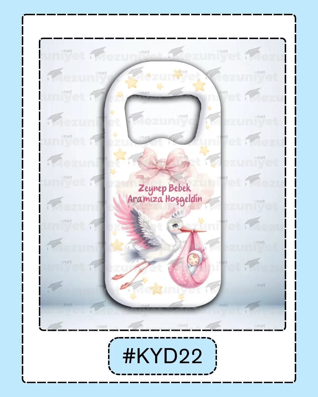 Kız Yeni Doğan Magnet Modeli - KYD22 - Mezuniyet.Net