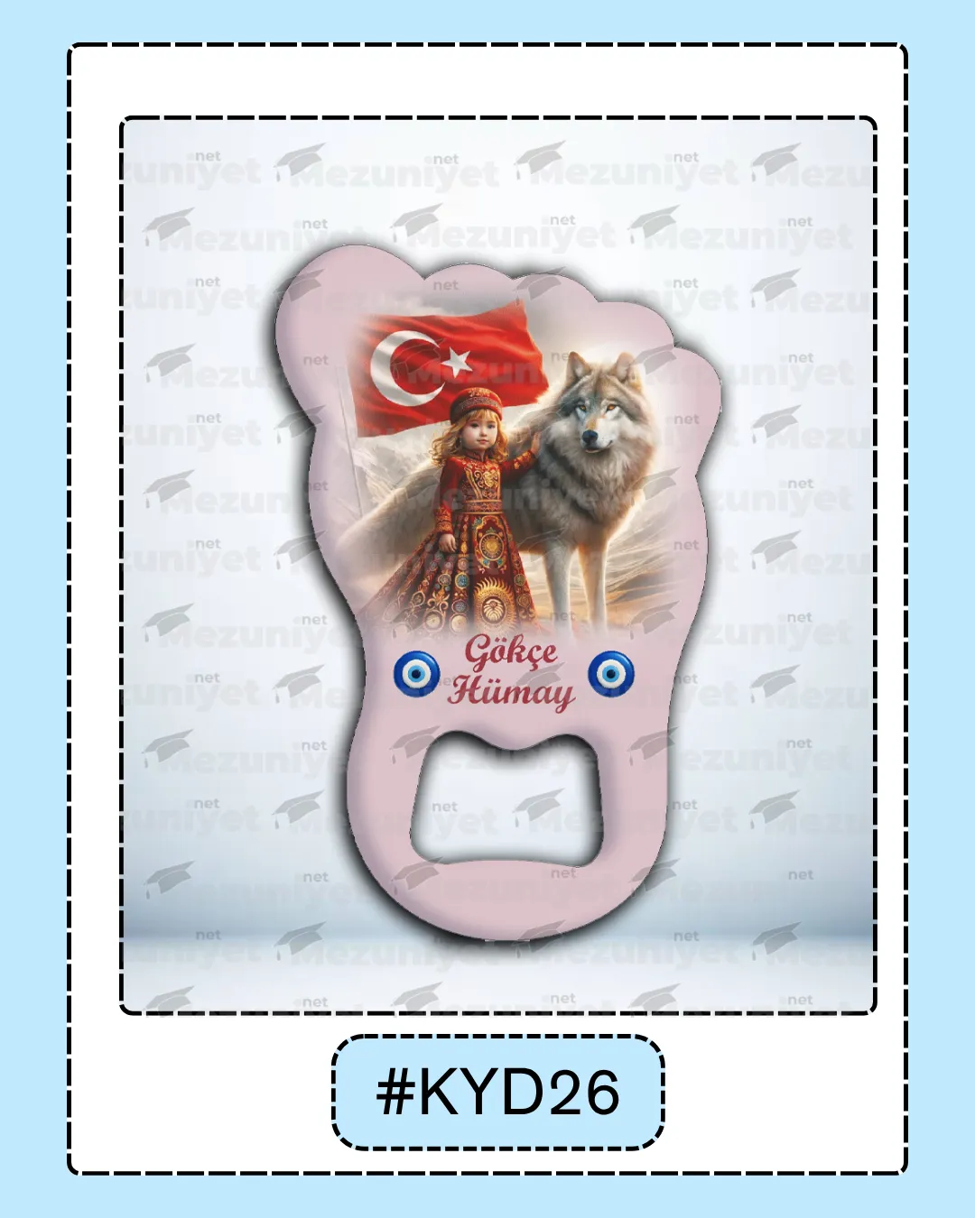 Kız Yeni Doğan Magnet Modeli - KYD26 - Mezuniyet.Net