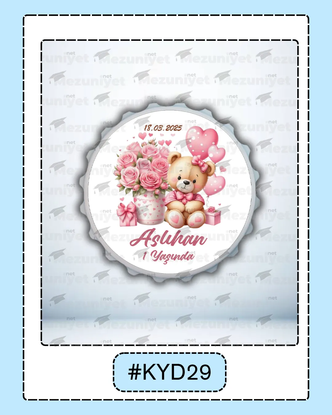 Kız Yeni Doğan Magnet Modeli - KYD29 - Mezuniyet.Net