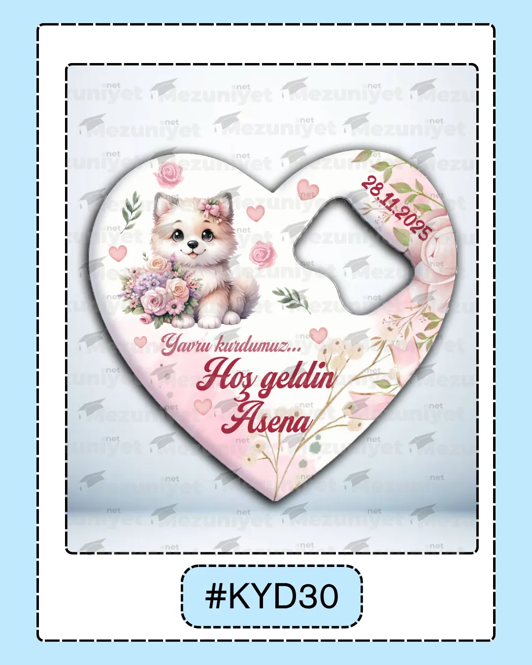 Kız Yeni Doğan Magnet Modeli - KYD30 - Mezuniyet.Net