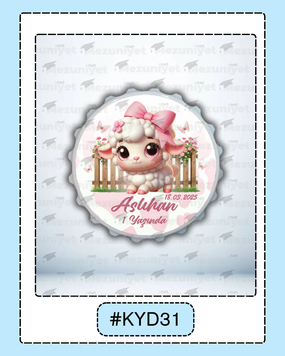 Kız Yeni Doğan Magnet Modeli - KYD31 - Mezuniyet.Net