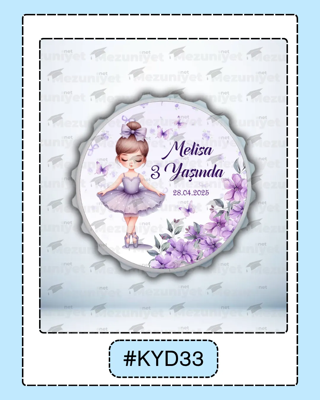 Kız Yeni Doğan Magnet Modeli - KYD33 - Mezuniyet.Net