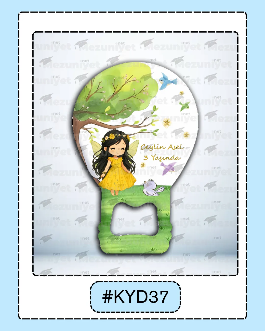 Kız Yeni Doğan Magnet Modeli - KYD37 - Mezuniyet.Net